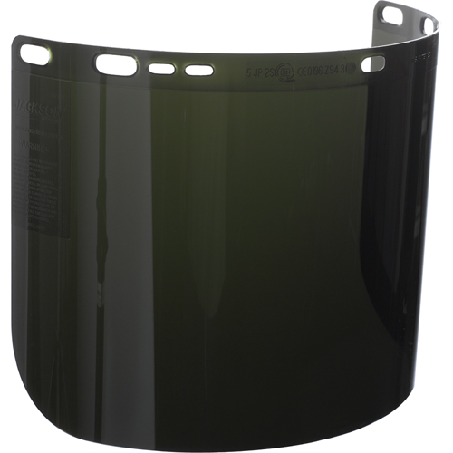 F50 Moulded Faceshield, Polycarbonate, 5.0 Tint Fastek