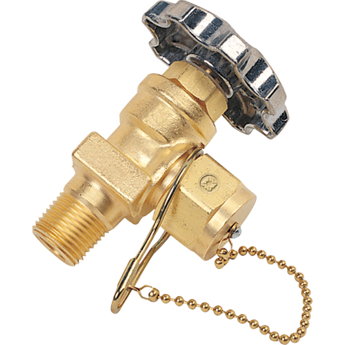 Station Valve with Gas Tight & Chain, Brass Fastek