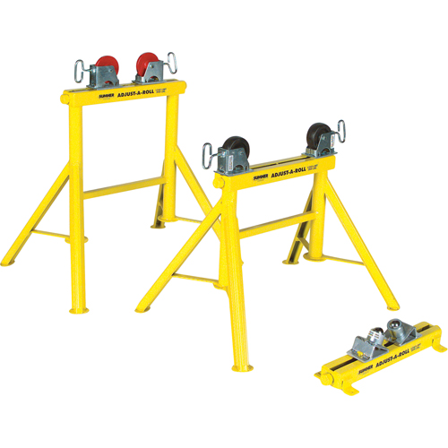 Support Adjust-A-Rolls, Capacit&eacute; de chargement 1000 lb, Capacit&eacute; max. de tuyau 36" Fastek