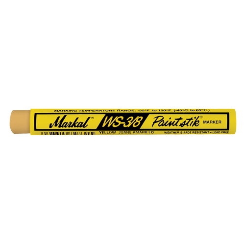 WS-3/8 Paintstik&reg; Paint Marker, Solid Stick, Yellow Fastek
