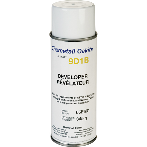9D1B Non-Aqueous Developers, Aerosol Can Fastek