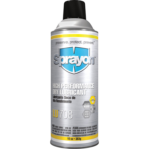 LU708 High Performance Dry Lubricant, Aerosol Can Fastek