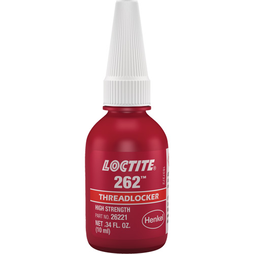 Threadlocker 262 , Red, High, 10 ml, Bottle Fastek