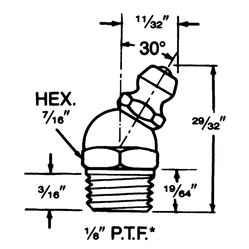 Raccord, Filetage de 1/8" Fastek