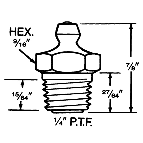 Raccord, Filetage de 1/4"-18 Fastek