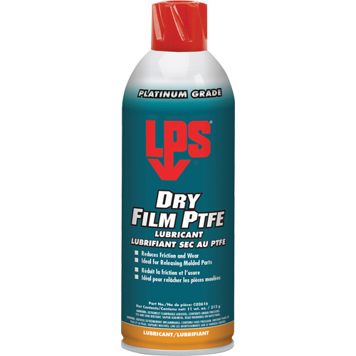 Dry Film PTFE Lubricant, Aerosol Can, 16 oz. Fastek