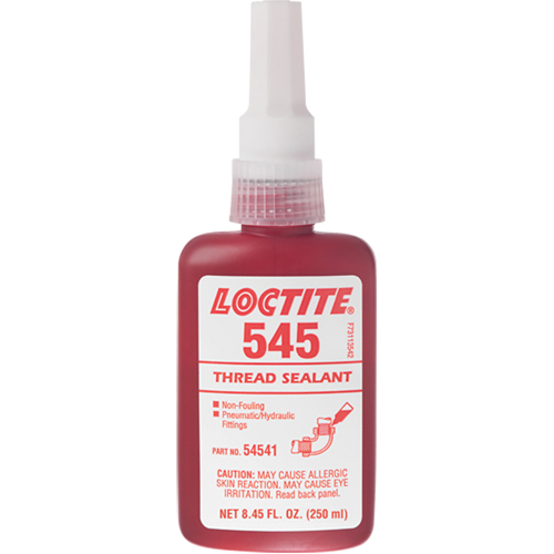 Thread Sealant 545 Hydraulic/Pneumatic Sealant, Bottle, 250 ml, -54° C - 121° C/-65° F - 250° F Fastek