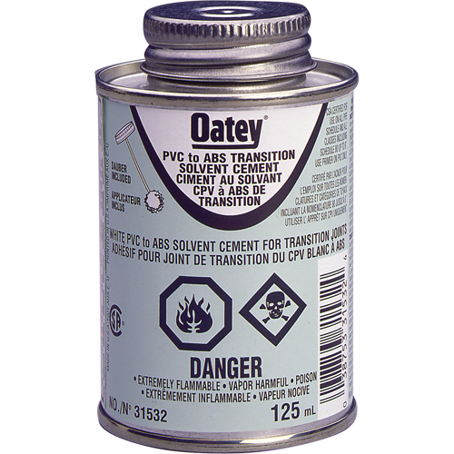 Ciment de transition ABS &agrave; PVC Fastek