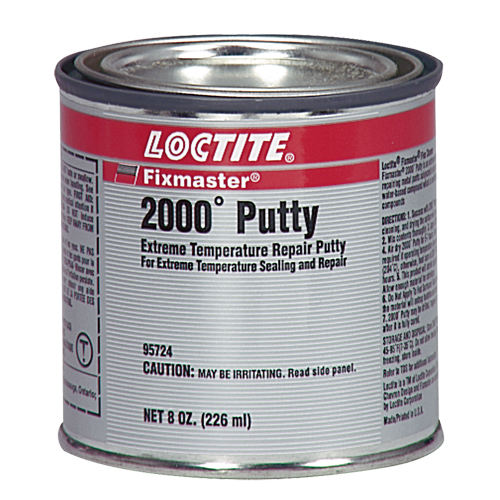 Fixmaster&reg; 2000° Putty, 8 oz., Cartridge, Silver Fastek