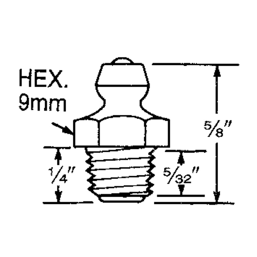Raccord, Filetage de 8 mm Fastek