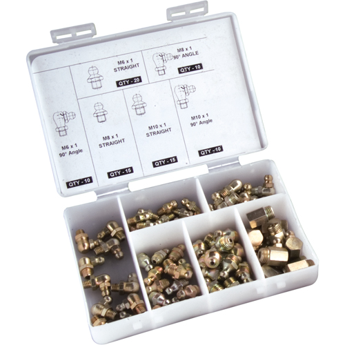 80-Piece Grease Fitting Set Fastek