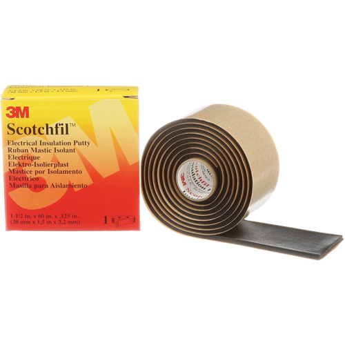 Scotchfil Electrical Insulation Putty, Roll, Black Fastek