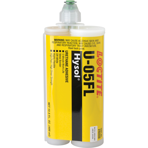 Hysol U-05FL Urethane Adhesive, Two-Part, Dual Cartridge, 622 g., Off-White Fastek