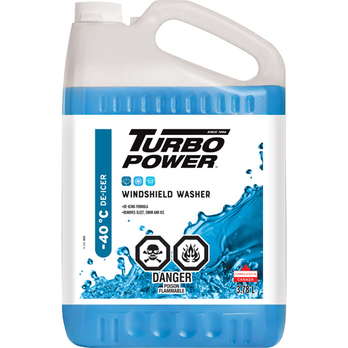 Turbo Power&reg; All-Season Windshield Washer Fluid, Jug, 3.78 L Fastek