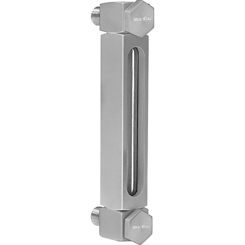 Indicateur de niveau &agrave; liquide en Aluminium, Filet&eacute;, 5" lo, 205°F (96,11° C) Fastek