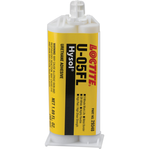 Hysol U-05FL Urethane Adhesive, Two-Part, Dual Cartridge, 90 g., Off-White Fastek