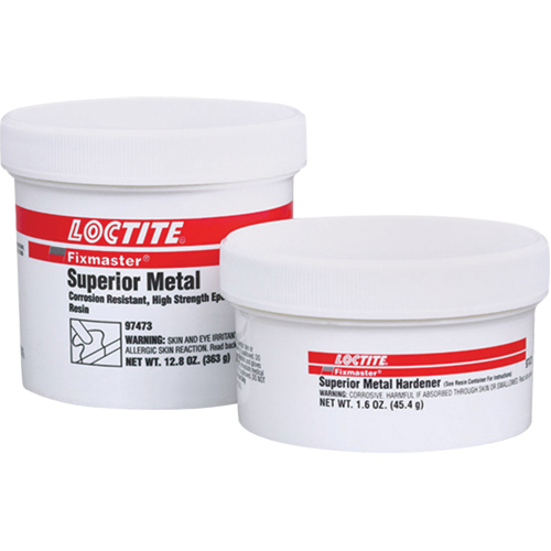 Adh&eacute;sif sup&eacute;rieur pour le m&eacute;tal Fixmaster, 647 g, Trousse, Un composant, Gris Fastek
