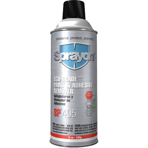 SP405 Eco-Grade Paint & Adhesive Remover, 12 oz, Aerosol Can Fastek