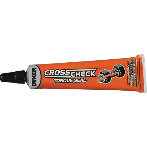 P&acirc;te indicatrice inviolable Cross-Check Torque Seal, 1 liq. oz., Tube, Orange Fastek