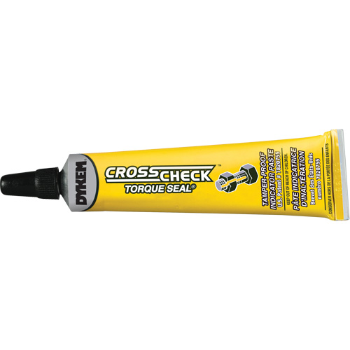 Cross Check Torque Seal&reg; Tamper-Proof Indicator Paste, 1 fl. oz., Tube, Yellow Fastek