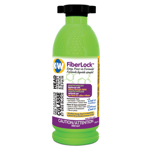 Fluide de r&eacute;paration pour joint de culasse et bloc-moteur Fiberlock, Bouteille, Beige Fastek