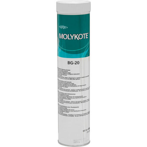 Graisse de roulement haute performance Molykote BG 20, 400 g, Cartouche Fastek