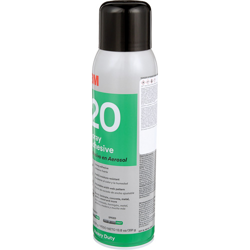 20 Heavy Duty Spray Adhesive, Clear, Aerosol Can Fastek