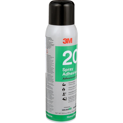 20 Heavy Duty Spray Adhesive, Clear, Aerosol Can Fastek