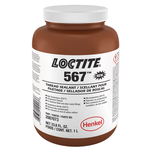 Scellant &agrave; filet haute temp&eacute;rature 567, Bouteille, 1 L,  Fastek