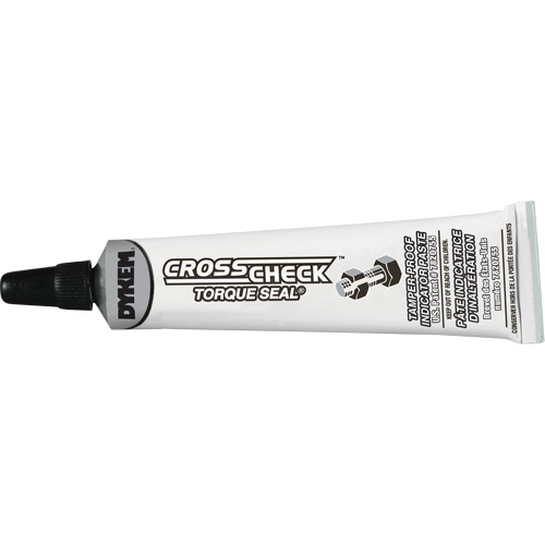 P&acirc;te indicatrice inviolable Cross-Check Torque Seal, 1 liq. oz., Tube, Blanc Fastek