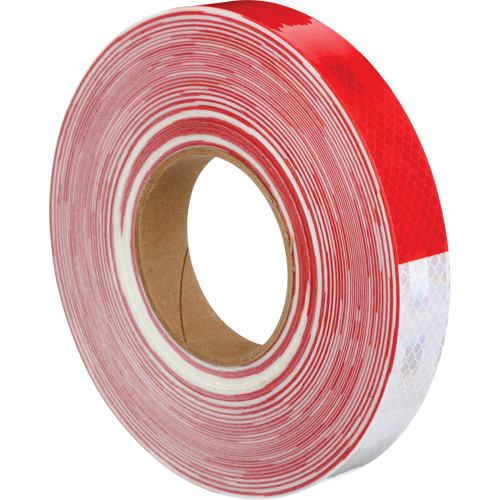 Ruban de masquage Diamond Grade de 3M, 1" la x 150' lo, Rouge & blanc Fastek