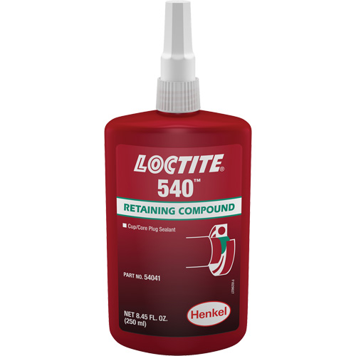 Compos&eacute; de retenue Loctite 540, 250 ml, Bouteille, Bleu Fastek