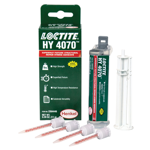 HY 4070 Structural Repair Hybrid Adhesive, Two-Part, Dual Cartridge, 11 g, Off-White Fastek