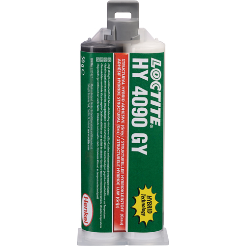 HY 4090 GY Structural Repair Hybrid Adhesive, Two-Part, Dual Cartridge, 50 g, Grey Fastek