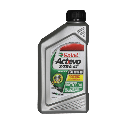 Huile pour moteur de moto 10W40 4T ACTEVO, 946 ml, Bouteille Fastek