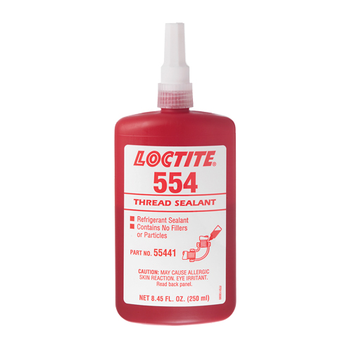 554 Thread Sealant, Bottle, 10 ml, -53.89° C - 148.89° C/-65°F - 300°F Fastek