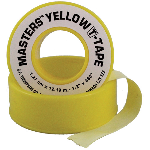 T-Tape, 260" L x 1/2" W, Yellow Fastek