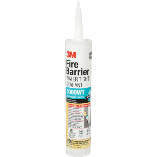 Fire Barrier Sealant 3000 WT, 10.1 oz., Cartridge, Grey Fastek