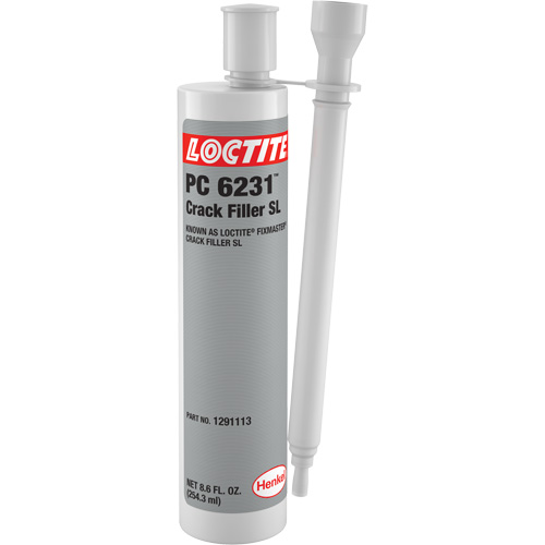 Bouche-fentes SL Loctite Fixmaster, 8,6 oz liq., Cartouche double, Gris Fastek