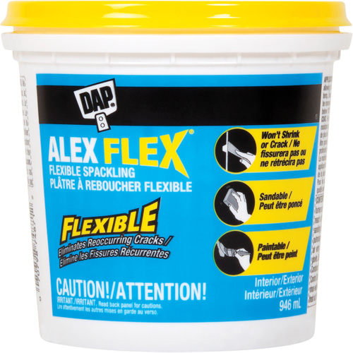 Alex Flex&reg; Flexible Spackling, 946 ml, Plastic Container Fastek