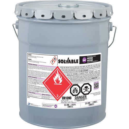 Liquid Acetone, 18.9 L Fastek