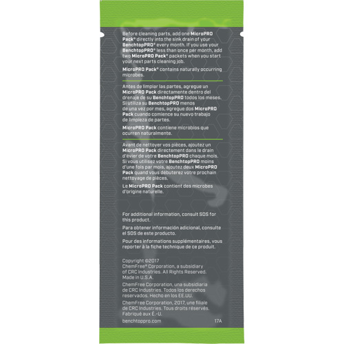 MicroPro Pack&reg; Microbial Cleaning Agent, 0.5 oz., Packet Fastek