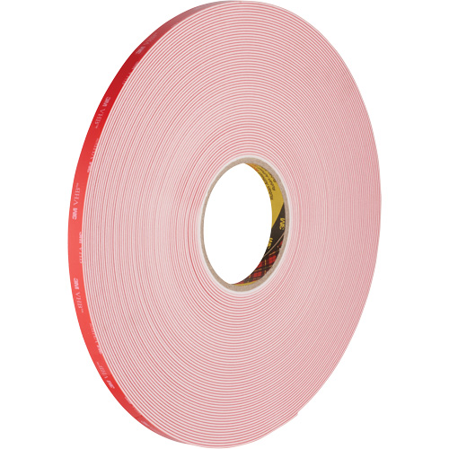 Ruban VHB, 32,9 m (108') lo x 12,7 mm (1/2") la, 62 mils, Acrylique Fastek