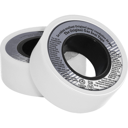 PTFE Thread Sealant Tape, 480" L x 3/4" W, White Fastek