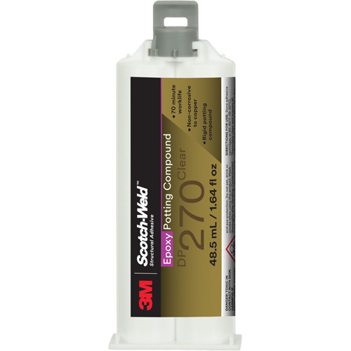Scotch-Weld Epoxy Potting Compound, 1.7 fl. oz./48.5 ml, Dual Cartridge, Two-Part, Clear Fastek