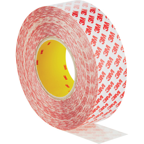 Ruban adh&eacute;sif double face, Polyester, 50 mm (1,96") la x 50 m (164') lo, 8 mils &eacute;pais Fastek