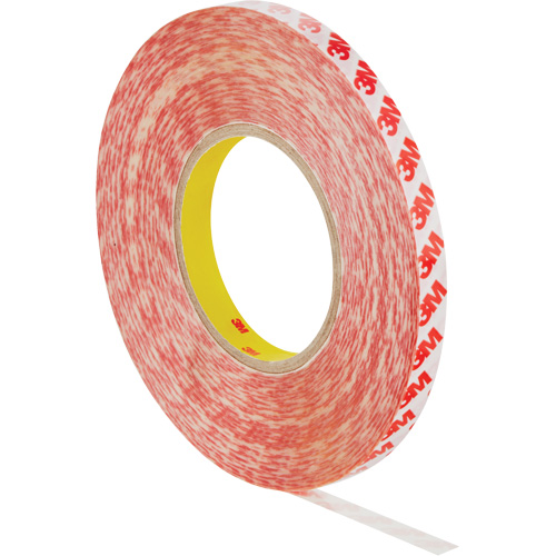 Ruban adh&eacute;sif double face, Polyester, 12 mm (0,47") la x 50 m (164') lo, 8 mils &eacute;pais Fastek