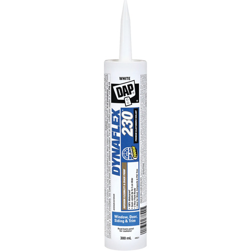 Dynaflex 230&reg; Premium Elastomeric Sealant, 300 ml, Cartridge, White Fastek