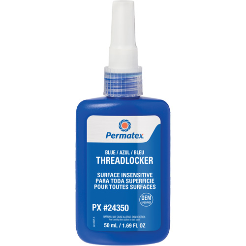 Surface Insensitive Threadlocker, Blue, High, 50 ml, Bottle Fastek
