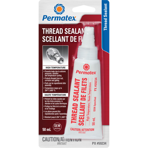 High Temperature Thread Sealant, Bottle, 50 ml, -54° C - 204° C/-65° F - 400° F Fastek